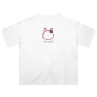 おたまのおみせのさくらうさぎ（こいぴんく） オーバーサイズTシャツ