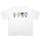 joseff_densanの陰キャラブコメ　SDキャラ集合絵 オーバーサイズTシャツ