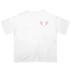 Cute BirdsのCute Birds　羽ピンク Oversized T-Shirt