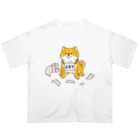 もんとみ | もっちり動物造形作家の反省の色が見えない柴犬 オーバーサイズTシャツ