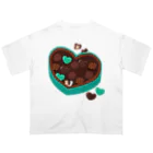 Kotetsu diary(SUZURI店)のシェルティ×チョコ(ミントカラー) オーバーサイズTシャツ