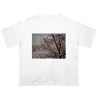 ムーンライトのレトロSAKURA オーバーサイズTシャツ