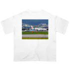 ムーンライトの飛行機 オーバーサイズTシャツ