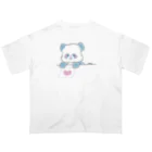 ふわきゅっとのふわふわパンダーの好きアピール オーバーサイズTシャツ