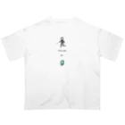 shiga-illust-sozai-goodsの甲賀忍者 〈滋賀イラスト素材〉 オーバーサイズTシャツ