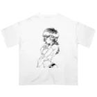 わりかし深夜テンションマーケットのπr2乗ガールとトラくん Oversized T-Shirt