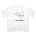 ヘシコヤン本舗のkamonegi モノクロ オーバーサイズTシャツ
