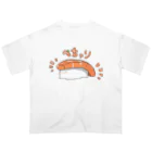 伊達丸のぺちゃりサーモンくん オーバーサイズTシャツ