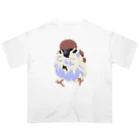 なはるんのジャンプするすずめ Oversized T-Shirt