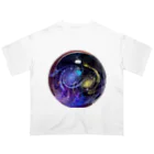 Ripples沖縄レジンアートの宇宙玉レジン オーバーサイズTシャツ