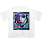 Modern PsychedelicのGALACTIC DIVA#02 Oversized T-Shirt