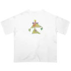 KidsArtの【子どもの絵】クリスマスツリー Oversized T-Shirt