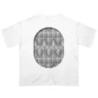 dizzyのzigzag_window_gray オーバーサイズTシャツ