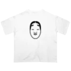 QUQU_WORKSの能面 ブラック Oversized T-Shirt