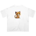 チビアニメのチビ猫 Oversized T-Shirt