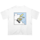 野花の𝙎𝙠𝙖𝙩𝙚𝙧 𝙂𝙞𝙧𝙡 オーバーサイズTシャツ