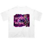 Vibrant Novaのsyber punk girl#2 オーバーサイズTシャツ