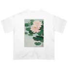 MUGEN ARTの小原古邨　睡蓮　Ohara Koson / Water Lilies オーバーサイズTシャツ