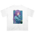 CHICHIZŌのMAOちゃん(寝起き) オーバーサイズTシャツ