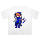 めめ郎のメカ猫又 オーバーサイズTシャツ