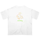 ［ n / k ］ONLINE_SHOPの走るシチョウサ(赤肉) Oversized T-Shirt