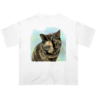 kinako-japanのサビ猫のオペラ座ちゃん Oversized T-Shirt