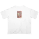 iroasobi_artのtexture_pink Oversized T-Shirt