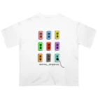 「三つ穴コンセント」オフィシャルショップの三つ穴コンセントTシャツ(ver.FUJI) Oversized T-Shirt