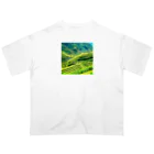 dolphineの日本の原風景　棚田 Oversized T-Shirt