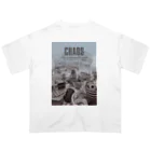 ネコカモプラネットのchaos（白） Oversized T-Shirt