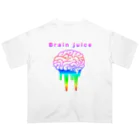 竹ノ子堂 無人販売所の脳汁(Brain juice) オーバーサイズTシャツ