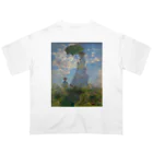 世界美術商店の散歩、日傘をさす女性 / Woman with a Parasol - Madame Monet and Her Son オーバーサイズTシャツ