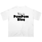 mf@PomPomBlogのMutant Pom Pom Blog Logo オーバーサイズTシャツ