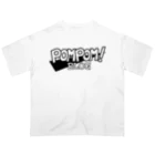 mf@PomPomBlogのPom Pom Blog Logo 2nd（black） オーバーサイズTシャツ