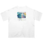 ぽけの水彩風雨の風景 Oversized T-Shirt