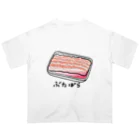 Illustrator タナカケンイチロウの豚バラ Oversized T-Shirt