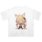 jai-to-anのミコン (Mikon) ver.1 狐の神様、きつね、キツネ オーバーサイズTシャツ