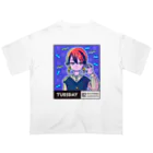 x曜日の彼女 の02-2-with friends-Tuesday オーバーサイズTシャツ