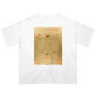 世界美術商店のウィトルウィウス的人体図 / Vitruvian Man Oversized T-Shirt