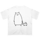 うさやのお散歩をするかわいいねこ Oversized T-Shirt