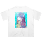 帆波　綾の青髪 Oversized T-Shirt