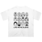 Ran KobayashiのLIKE WE'RE ALIENS オーバーサイズTシャツ