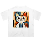 T2 Mysterious Painter's ShopのMysterious Cat Oversized T-Shirt