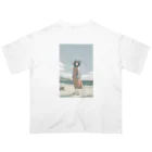 みずす（イラストレーター）の9月の海 Oversized T-Shirt
