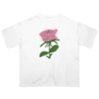 サラスシのmy ROSE ピンク オーバーサイズTシャツ