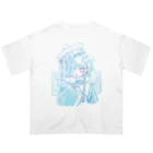 二猫/NIMOO -SHOPの天使界隈×キョンシー (背景文字有) Oversized T-Shirt