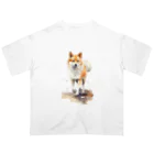 News US Suzuri Storeの柴犬アート 其の壱 オーバーサイズTシャツ