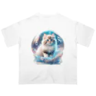 aianimalartyamaのしゃぼんねこc オーバーサイズTシャツ