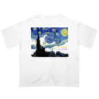 art-Laboのゴッホ 【世界の名画】 星月夜 アレンジ ポスト印象派 絵画 美術 art van Gogh Oversized T-Shirt