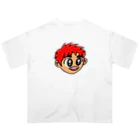 じゅうに（Jyuuni）の0007・赤い髪の少年（じゅうにブランド） オーバーサイズTシャツ